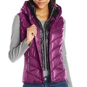 Marc New York Puffer Vest w/ Sherpa Lined Hood